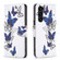 Colored Drawing Pattern Leather Phone Case for Samsung Galaxy S24+ 5G - Butterflies