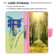 Colored Drawing Pattern Leather Phone Case for Samsung Galaxy S24+ 5G - Feather