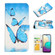 Oil Embossed 3D Drawing Leather Phone Case for Samsung Galaxy S24+ 5G - 3 Butterflies