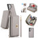 Crossbody Multi-functional Zipper Wallet Litchi Leather Phone Case for Samsung Galaxy S24+ 5G - Grey