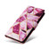 Marble Bronzing Stitching Leather Phone Case for Samsung Galaxy S24+ 5G - Purple