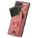 Retro Skin-feel Ring Card Bag Phone Case with Hang Loop for Samsung Galaxy S24+ 5G - Pink