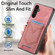 Denim Texture Leather Skin Phone Case with Card Slot for Samsung Galaxy S24+ 5G - Pink