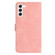 Seven Butterflies Embossed Leather Phone Case for Samsung Galaxy S24+ 5G - Pink