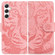 Tiger Embossing Pattern Flip Leather Phone Case for Samsung Galaxy S24+ 5G - Pink
