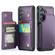 CaseMe C22 PC+TPU Business Style RFID Anti-theft Leather Phone Case for Samsung Galaxy S24+ 5G - Purple