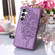 Embossed Butterfly Leather Phone Case for Samsung Galaxy S24+ 5G - Purple