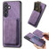 Retro Leather Card Bag Magnetic Phone Case for Samsung Galaxy S24+ 5G - Purple