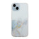 Hollow Marble Pattern TPU Straight Edge Phone Case for iPhone 15 - Grey