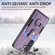 Retro Skin-feel Ring Card Wallet Phone Case for Samsung Galaxy S24+ 5G - Purple