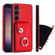 Organ Card Bag Ring Holder PU Phone Case for Samsung Galaxy S24+ 5G - Red