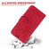 Butterfly Rose Embossed Leather Phone Case for Samsung Galaxy S24+ 5G - Red