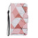 3D Colored Drawing Flip Leather Phone Case for iPhone 15 - Marble