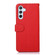 KHAZNEH Litchi Texture Leather RFID Phone Case for Samsung Galaxy S24+ 5G - Red