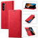 LC.IMEEKE Strong Magnetism Microfiber Leather Phone Case for Samsung Galaxy S24+ 5G - Red