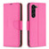 Litchi Texture Pure Color Flip Leather Phone Case for Samsung Galaxy S24+ 5G - Rose Red