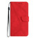 Stitching Embossed Leather Phone Case for Samsung Galaxy S24+ 5G - Red