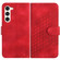 YX0060 Elephant Head Embossed Phone Leather Case with Lanyard for Samsung Galaxy S24+ 5G - Red