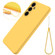 Color Liquid Silicone Phone Case for Samsung Galaxy S24+ 5G - Yellow