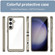 Colorful Series Acrylic + TPU Phone Case for Samsung Galaxy S24+ 5G - Transparent Grey