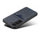 Denior PU Back Cover Card Slot Holder Phone Case for Samsung Galaxy S24+ 5G - Grey