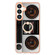 Electroplating Dual-side IMD Phone Case with Ring Holder for Samsung Galaxy S24+ 5G - Retro Radio