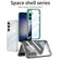 GKK Space Frame Transparent PC + TPU Phone Case for Samsung Galaxy S24+ 5G - Transparent