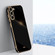 XINLI Straight Edge 6D Electroplate TPU Phone Case for Samsung Galaxy S24 5G - Black