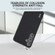 ABEEL Genuine Leather Luxury Black Edge Phone Case for Samsung Galaxy S24 5G - Black