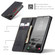 CaseMe 013 Multifunctional Horizontal Flip Leather Phone Case for Samsung Galaxy S24 5G - Black