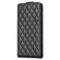 Diamond Lattice Vertical Flip Leather Phone Case for Samsung Galaxy S24 5G - Black