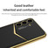 GKK Plating Soft TPU + Leather Full Coverage Phone Case without Pen for Samsung Galaxy S24 5G - Black