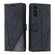 Skin Feel Splicing Horizontal Flip Leather Phone Case for Samsung Galaxy S24 5G - Black