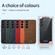 SULADA Shockproof TPU + Handmade Leather Phone Case for Samsung Galaxy S24 5G - Black