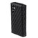 Zipper Multi-Card Wallet Rhombic Leather Phone Case for Samsung Galaxy S24 5G - Black