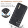 DG.MING M1 Series 3-Fold Multi Card Wallet + Magnetic Phone Case for Samsung Galaxy S24 5G - Black