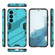 Punk Armor 2 in 1 PC + TPU Shockproof Phone Case with Invisible Holder for Samsung Galaxy S24 5G - Blue
