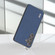 ABEEL Genuine Leather + PC Litchi Texture Phone Case for Samsung Galaxy S24 5G - Blue