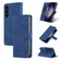 AZNS Skin Feel Calf Texture Flip Leather Phone Case for Samsung Galaxy S24 5G - Blue