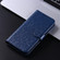 Honeycomb Dot Texture Leather Phone Case for Samsung Galaxy S24 5G - Blue