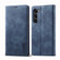 LC.IMEEKE Strong Magnetism Microfiber Leather Phone Case for Samsung Galaxy S24 5G - Blue