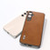 ABEEL Dual Color Cowhide Texture PU Phone Case for Samsung Galaxy S24 5G - Brown