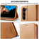 LC.IMEEKE Calf Texture Leather Phone Case for Samsung Galaxy S24 5G - Brown