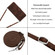 Dream Triangle Leather Phone Case with Long Lanyard for Samsung Galaxy S24 5G - Brown