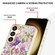 Flowers and Plants Series IMD TPU Phone Case with Ring Holder for Samsung Galaxy S24 5G - Purple Peony