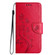 Butterfly Flower Pattern Flip Leather Phone Case for Samsung Galaxy S24 5G - Red