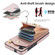 Ring Holder RFID Card Slot Phone Case for Samsung Galaxy S24 5G - Rose Gold