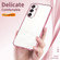 Transparent Plating Fine Hole Phone Case for Samsung Galaxy S24 5G - Gold