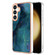 Electroplating Marble Dual-side IMD Phone Case for Samsung Galaxy S24 5G - Green 017