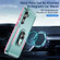 Pioneer Armor Heavy Duty PC + TPU Phone Case with Holder for Samsung Galaxy S24 5G - Green+Pink